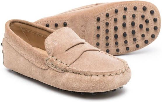 Tod's Kids Suède loafers Bruin