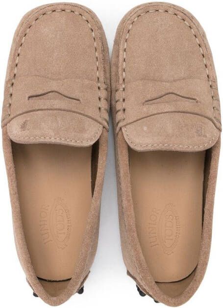 Tod's Kids Suède loafers Bruin