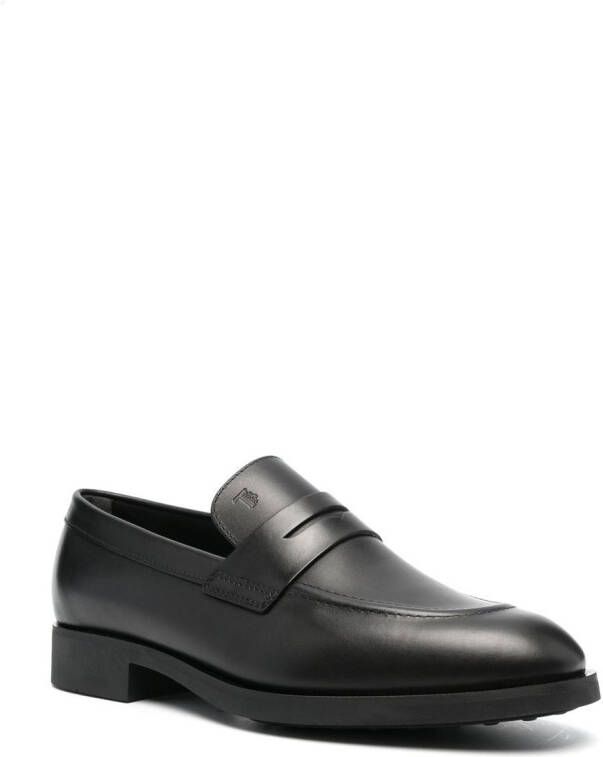 Tod's Lakleren loafers Zwart