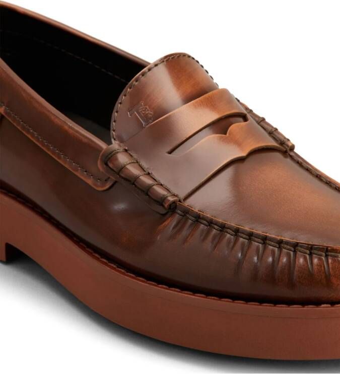 Tod's Leren loafers Bruin