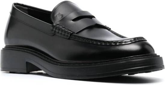 Tod's Leren loafers Zwart