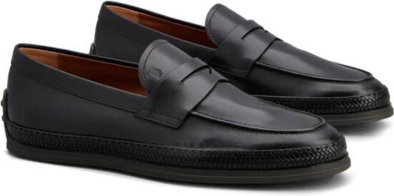 Tod's Leren loafers Zwart