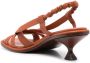 Tod's Leren slingback sandalen Bruin - Thumbnail 3