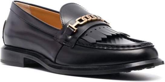 Tod's Loafers met franje Zwart