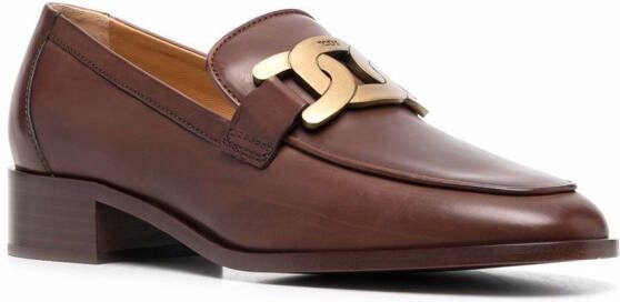 Tod's Loafers met kettingdetail Bruin