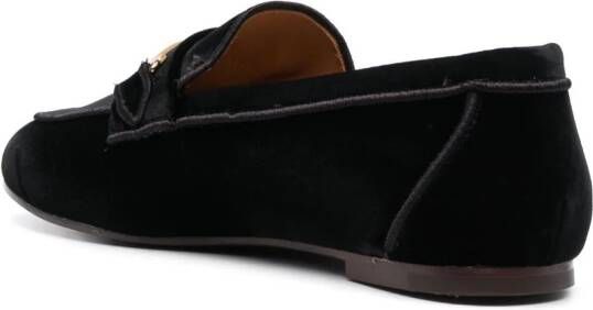 Tod's Loafers met logodetail Zwart