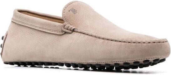 Tod's Loafers met logoplakkaat Beige