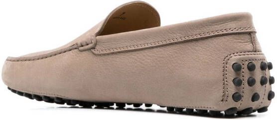 Tod's Loafers met logoplakkaat Beige