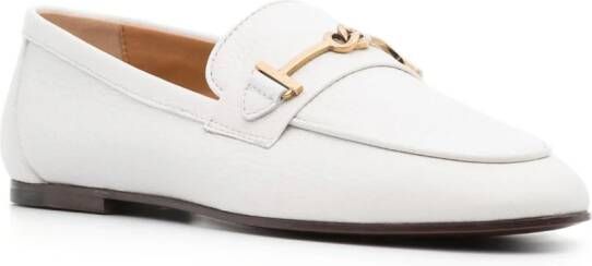 Tod's Loafers met logoplakkaat Wit