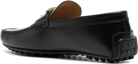 Tod's Loafers met logoplakkaat Zwart