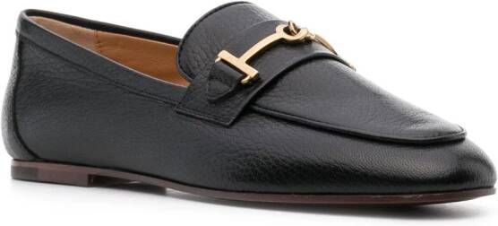 Tod's Loafers met logoplakkaat Zwart