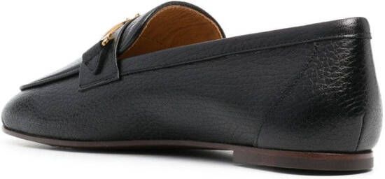 Tod's Loafers met logoplakkaat Zwart