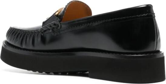 Tod's Loafers met logoplakkaat Zwart