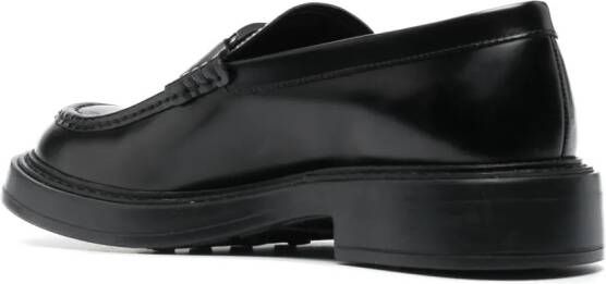 Tod's Loafers met logoplakkaat Zwart