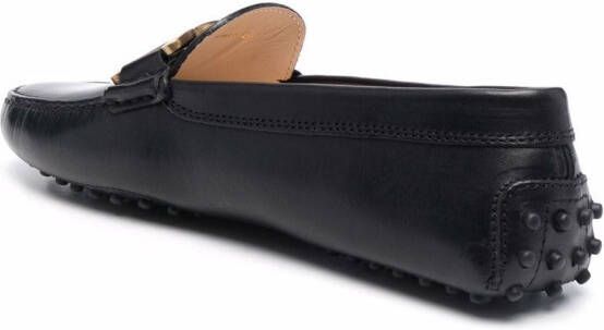 Tod's Loafers met plakkaat Zwart