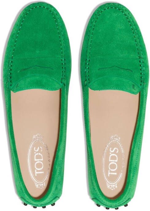 Tod's Loafers met ronde neus Groen