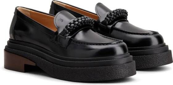 Tod's Loafers met ronde neus Zwart