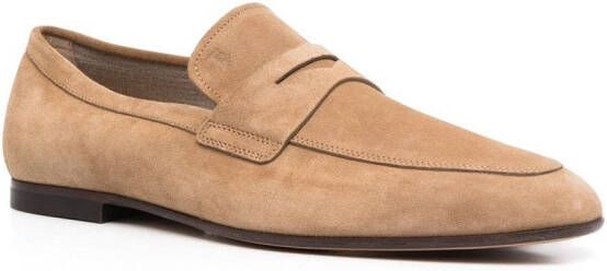 Tod's Penny loafers met ronde neus Beige