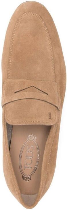 Tod's Penny loafers met ronde neus Beige