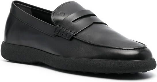 Tod's Leren loafers Zwart