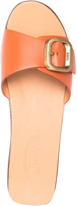 Tod's Slippers met print Oranje