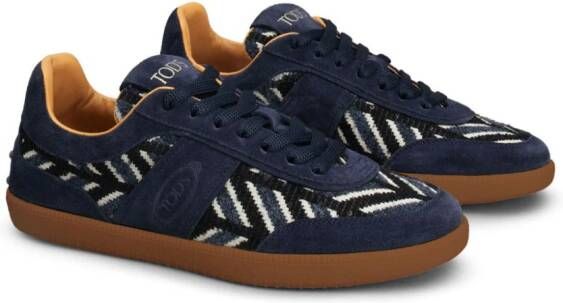 Tod's Sneakers met patchwork Blauw