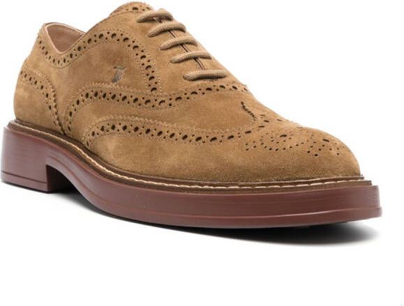 Tod's Suède brogues Bruin