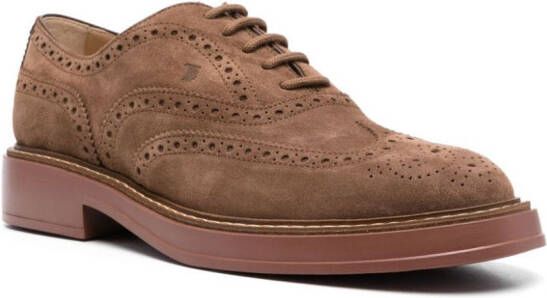 Tod's Suède brogues Bruin