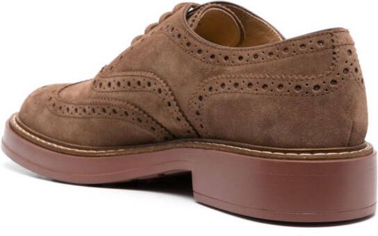 Tod's Suède brogues Bruin