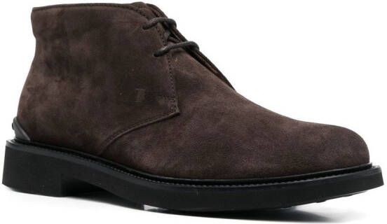 Tod's Suède desert boots Bruin