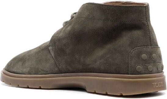 Tod's Suède desert boots Groen