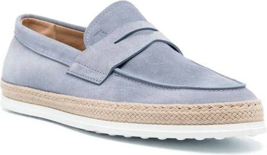 Tod's Suède loafers Blauw