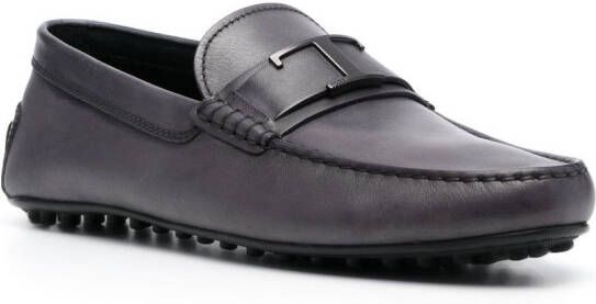 Tod's City leren loafers Grijs