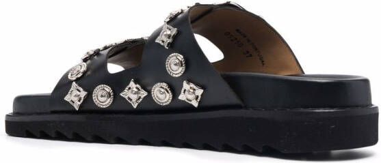 Toga Pulla Sandalen met zijgesp Zwart