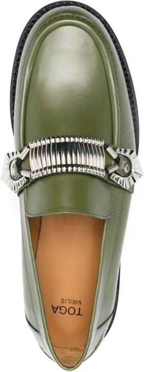 Toga Virilis Leren loafers Groen