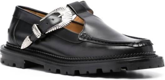 Toga Virilis Leren loafers Zwart