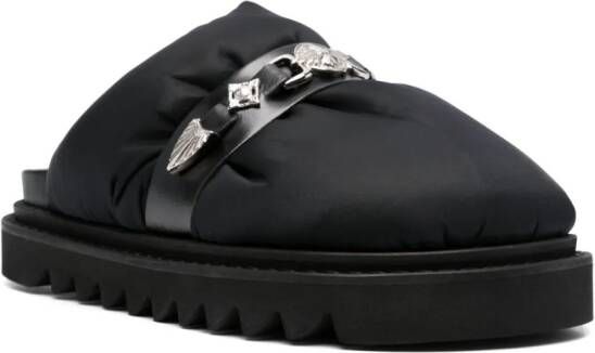 Toga Virilis Leren slippers Zwart