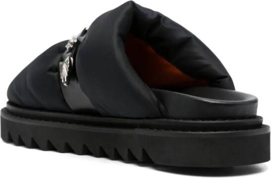 Toga Virilis Leren slippers Zwart