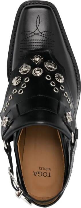 Toga Virilis Loafers met studs Zwart