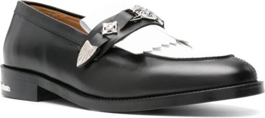 Toga Virilis Tweekleurige loafers Zwart