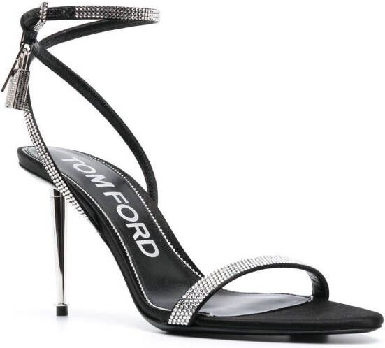 TOM FORD Sandalen verfraaid met kristallen Zwart