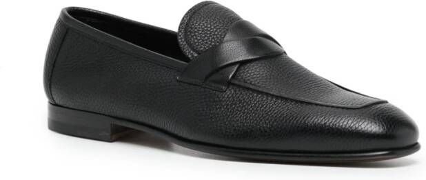 TOM FORD Leren loafers Zwart