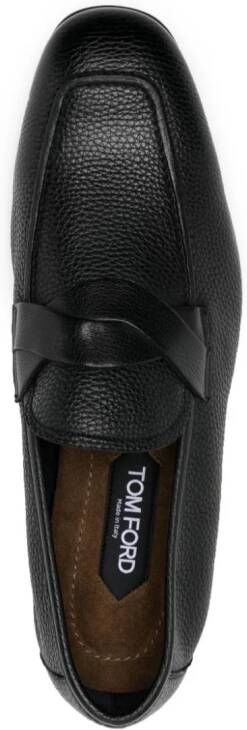 TOM FORD Leren loafers Zwart