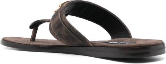 TOM FORD Brighton suède sandalen Zwart