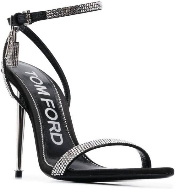 TOM FORD Sandalen verfraaid met kristallen Zwart