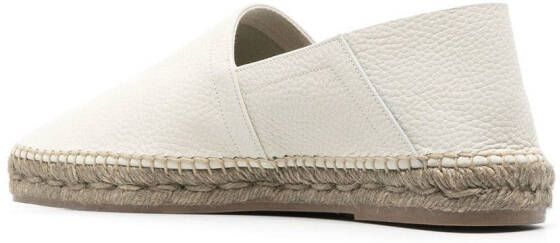 TOM FORD Leren espadrilles Wit