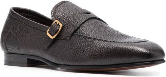 TOM FORD Loafers met vierkante neus Bruin