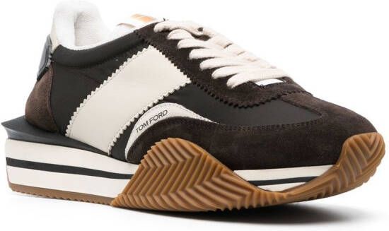 TOM FORD Sneakers met plateauzool Bruin