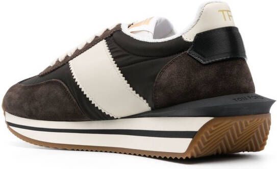 TOM FORD Sneakers met plateauzool Bruin