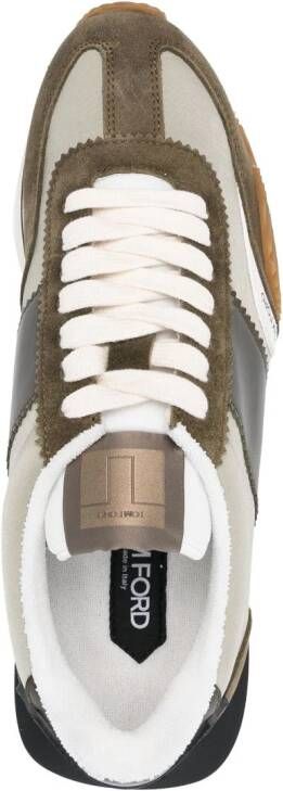 TOM FORD James suède sneakers Groen